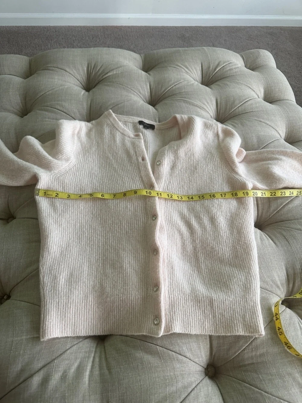 J. Crew Soft Pink Cardigan Sweater